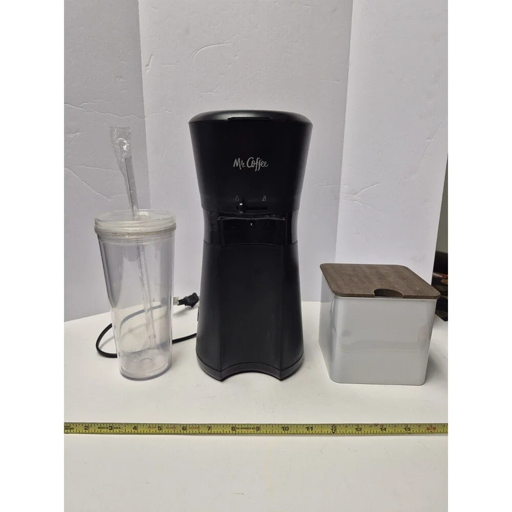 used Mr Coffee Iced Coffee Maker BVMC-ICMBL-AM w Original Tumbler Tested Works
